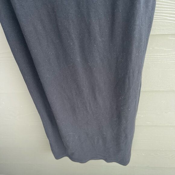 The Nines by Hatch NWT black ripped flutter sleeve jersey knit maternity dress - Picture 5 of 8